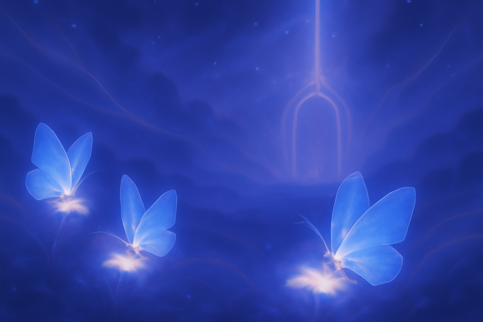 Lichtvartelijen - drie blauwe lumineuze wezens, spirituele transformatie en ascensie energie, Arcturiaanse healing